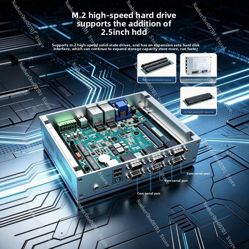 Fanless Industrial Pc Rs485 Core I7 - PC Mini Industri Tanpa Kipas, dengan