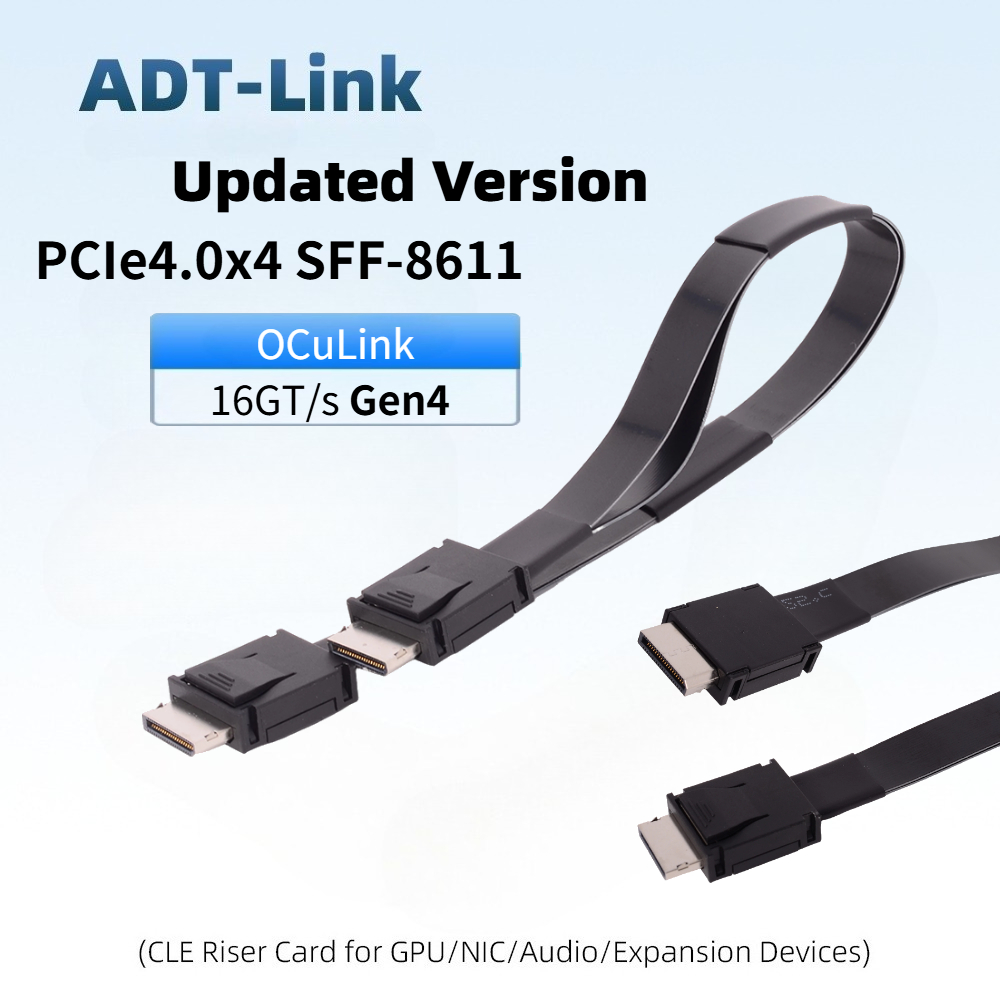 Kabel Ekstensi ADT-Link PCI-E  - Oculink Egpu Mini Pc ulasan dan harga