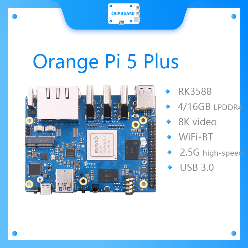 Orange Pi 5 Plus 16G RAM Papan - Rockchip Rk3588 Development Board ulasan dan harga